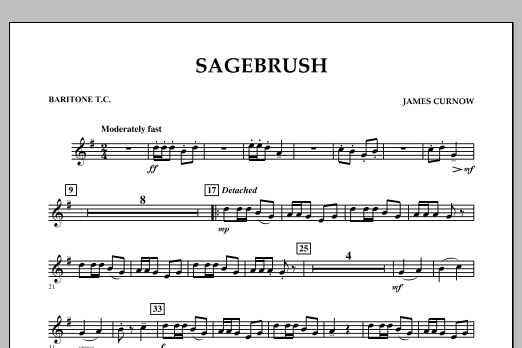 Produktbild zu:  Sagebrush - Baritone T.C. - 