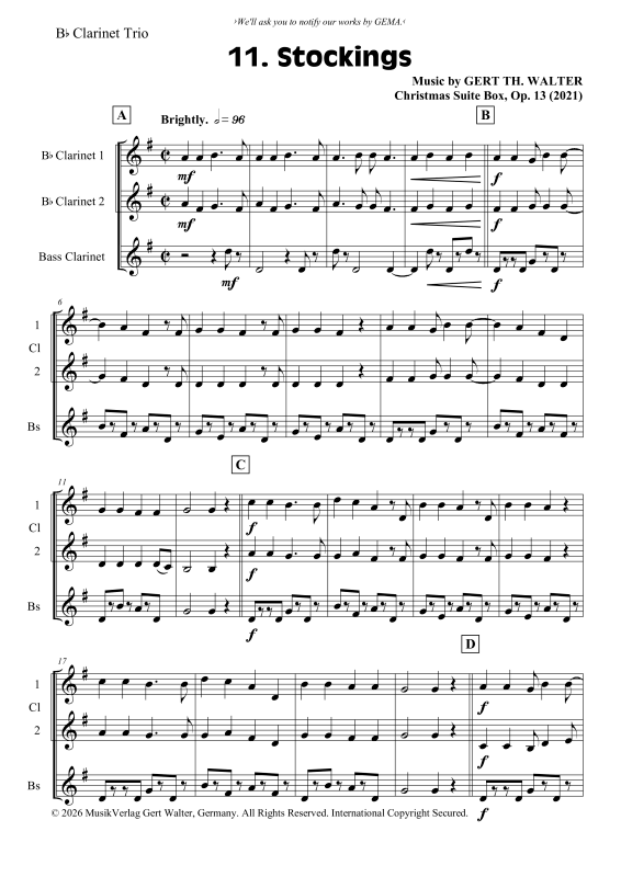 gallery: Stockings, , Klarinetten Trio