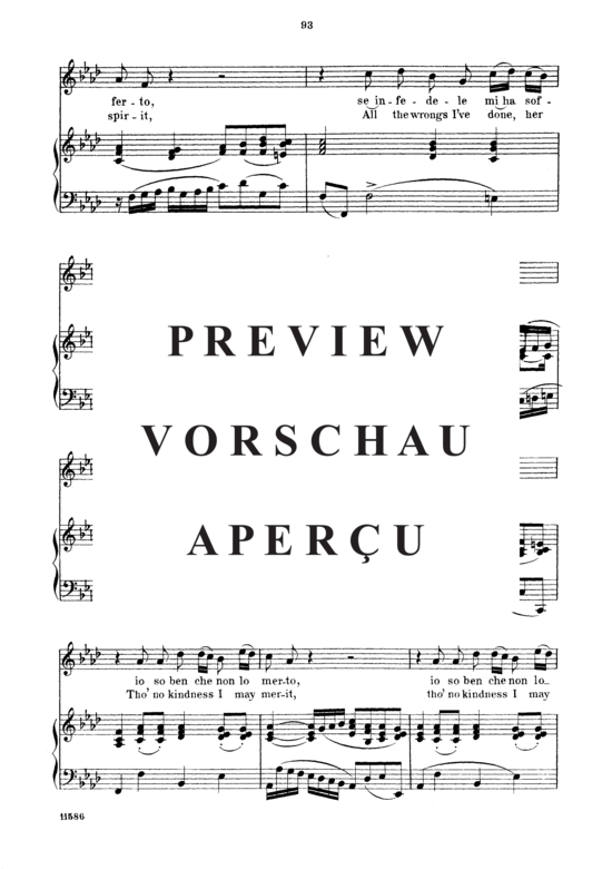 Product gallery: Page 6 of 8 Seguita a piangere, Parisotti, Alessandro, Medium Voice and Piano