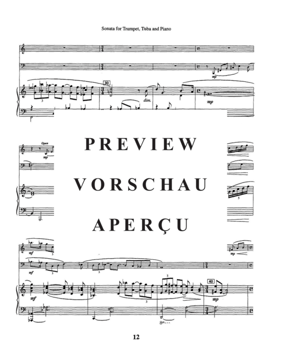 Produktgalerie: Seite 16 von 21 Sonata , , (Trompete in Bb/C, Tuba + Klavier)
