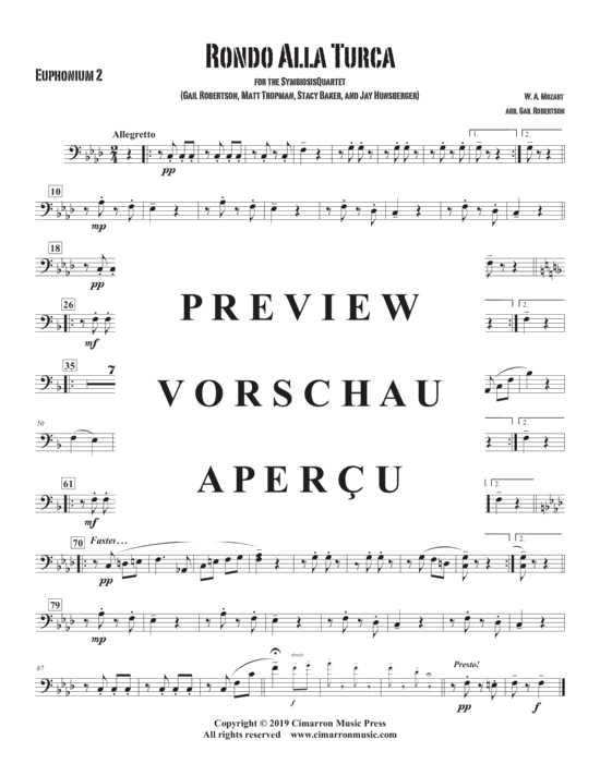 Product gallery: Page 11 of 15 Ronda Alla Turca , , (Tuba Quartett EETT)