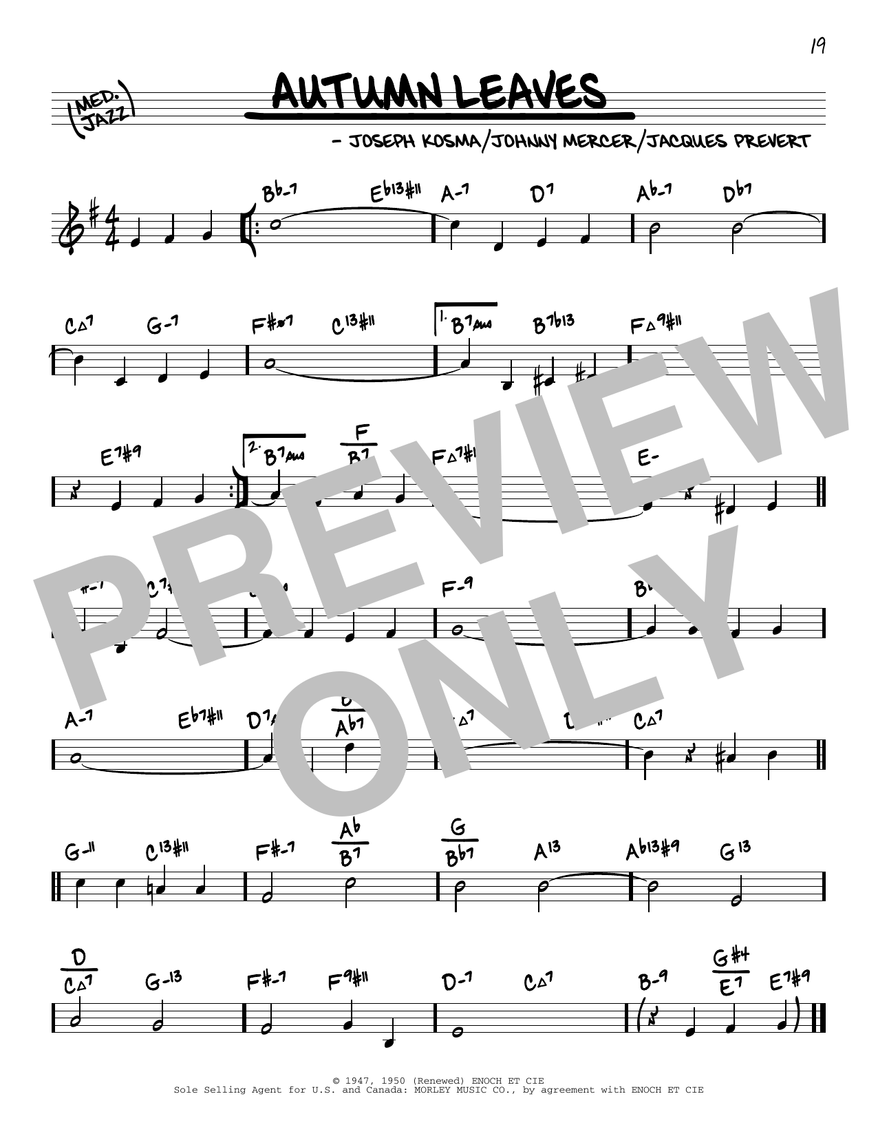 Produktbild zu: Autumn Leaves (arr. David Hazeltine)