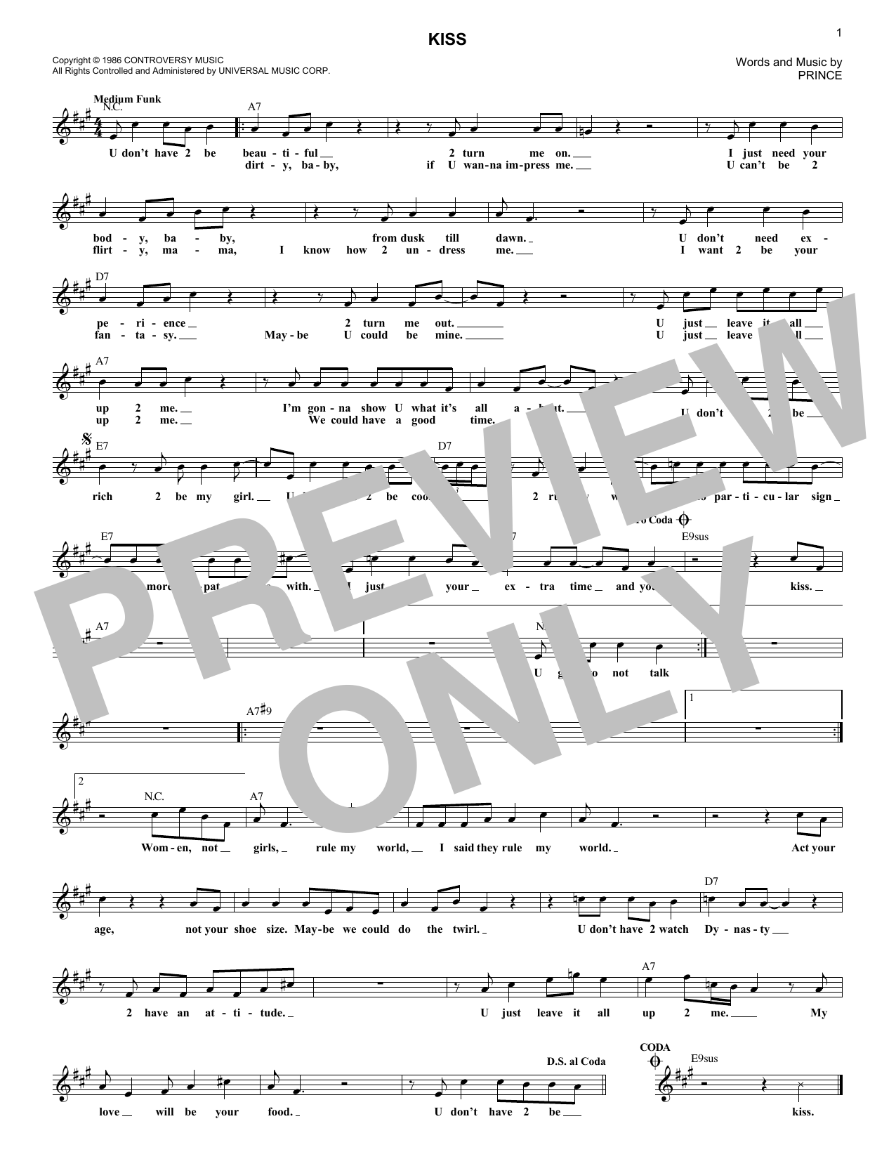 Produktgalerie: Seite 1 von 1 Kiss, Prince, Melodieinstrument