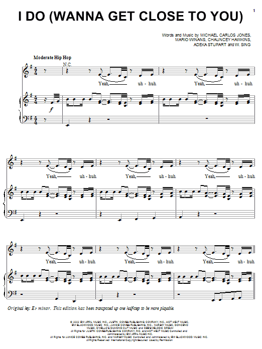 Produktbild zu: I Do (Wanna Get Close To You)