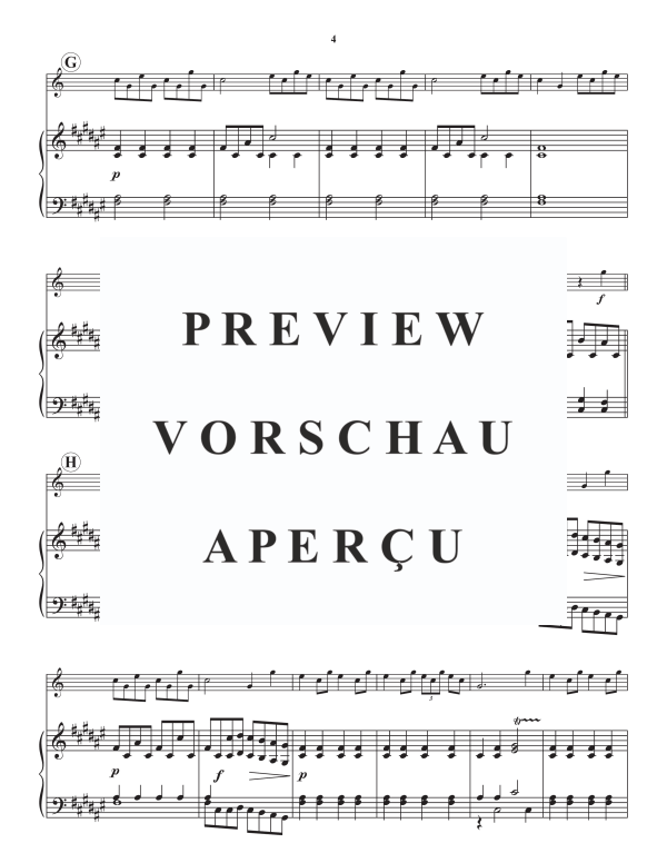 Produktgalerie: Seite 6 von 11 Sinfonia in Fis, , Alphorn in Fis und Klavier