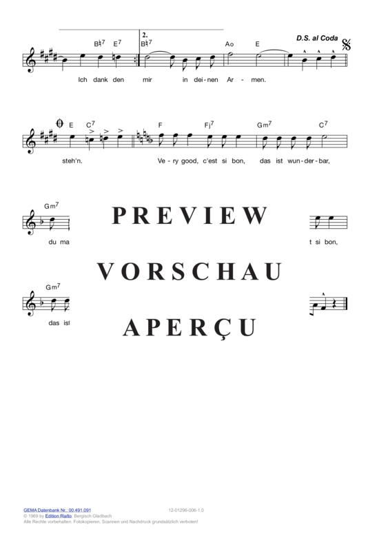 Produktgalerie: Seite 8 von 11 Very good, c'est si bon , Boyer, Jacqueline, (Melodie-Stimmen in C/B/Es)