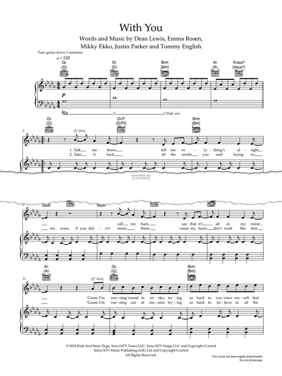 gallery: With You, Dean Lewis, Gesang, Gitarre, Klavier