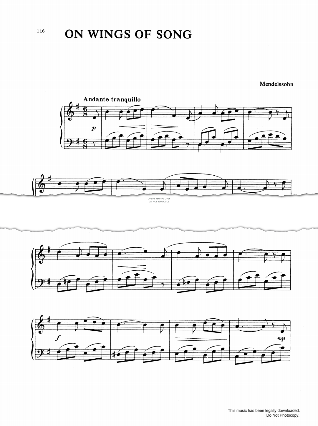 Produktbild zu: On Wings of Song