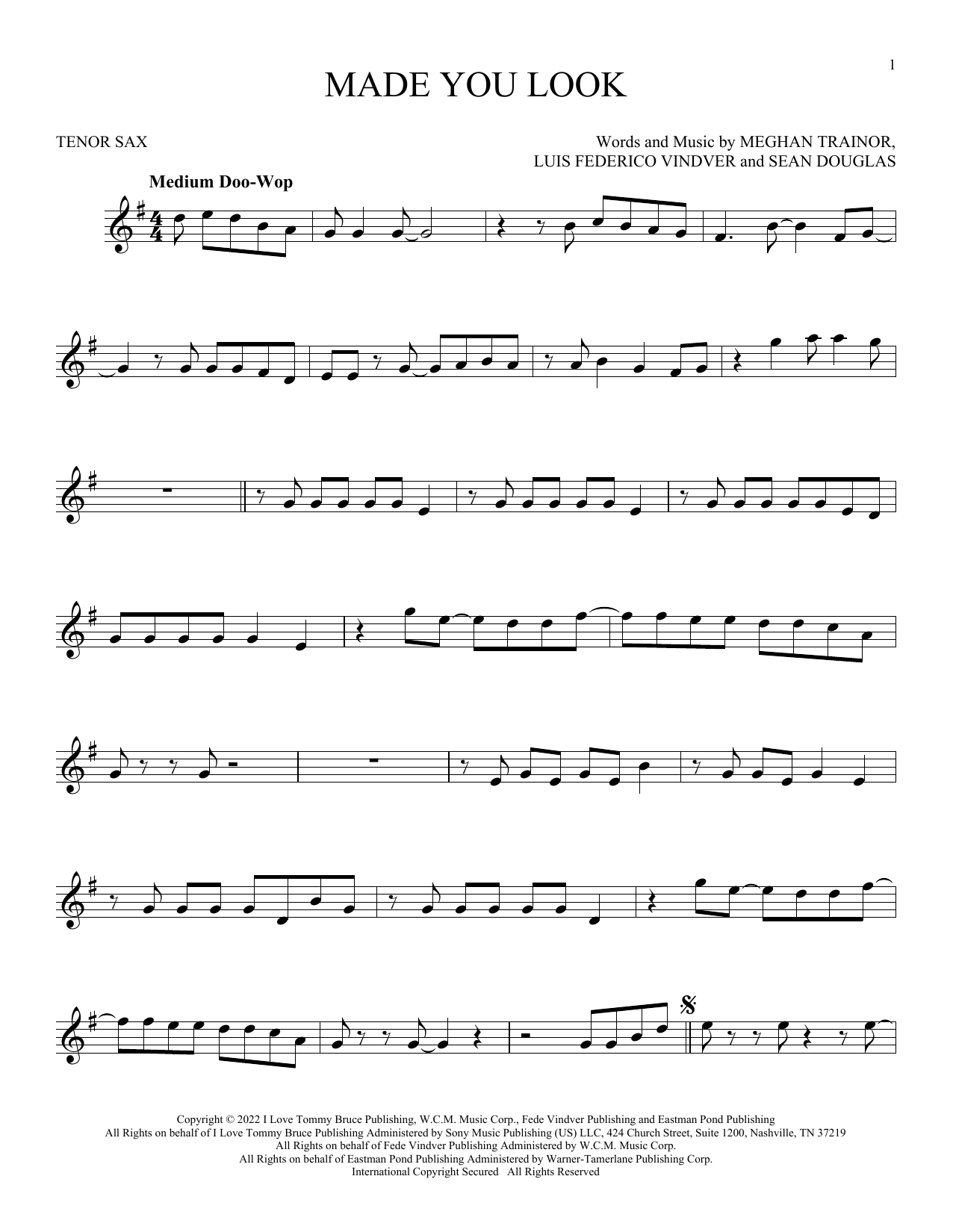 Product gallery: Page 1 of 1 Made You Look, Meghan Trainor