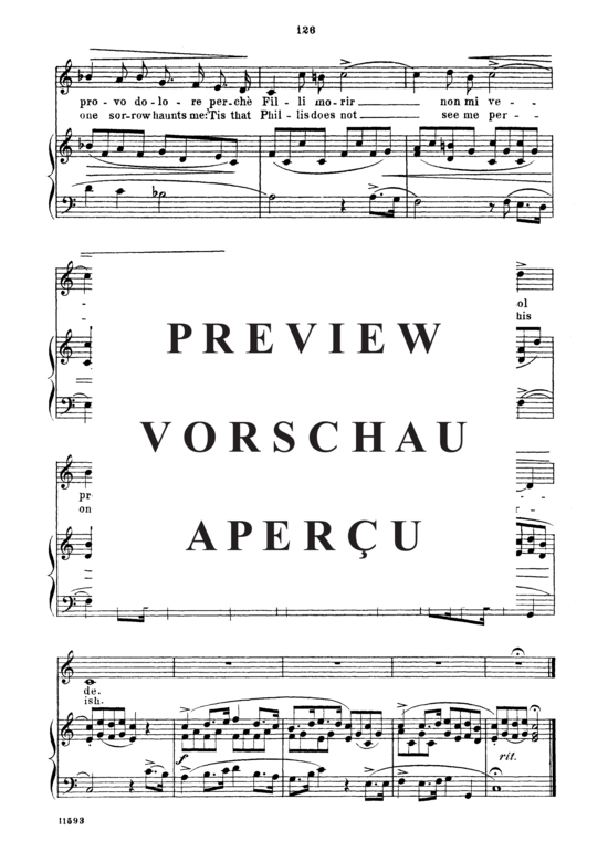 Product gallery: Page 7 of 7 Non m'e grave morir per amore, Parisotti, Alessandro, Medium Voice and Piano