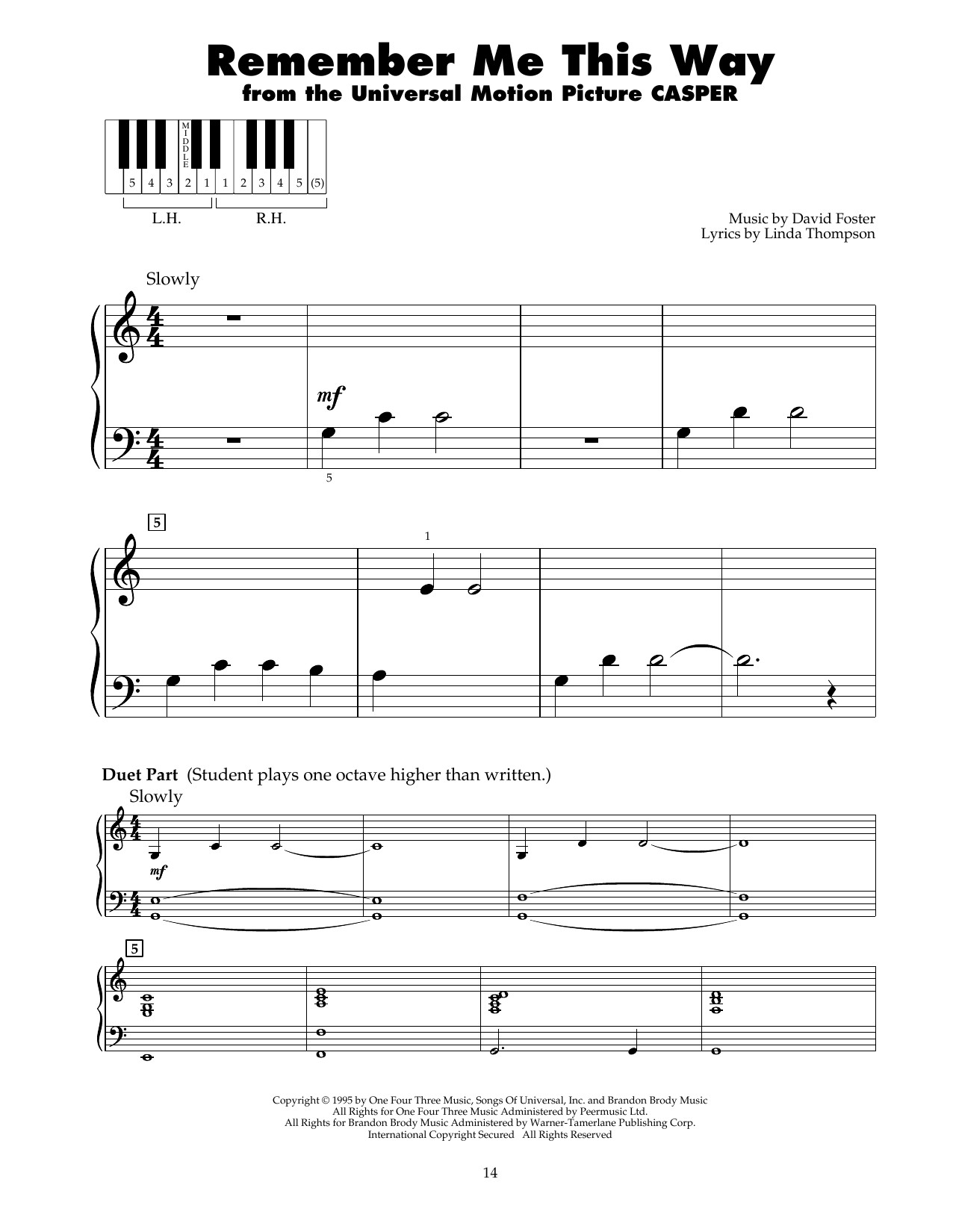 Produktbild zu: Remember Me This Way (from Casper)