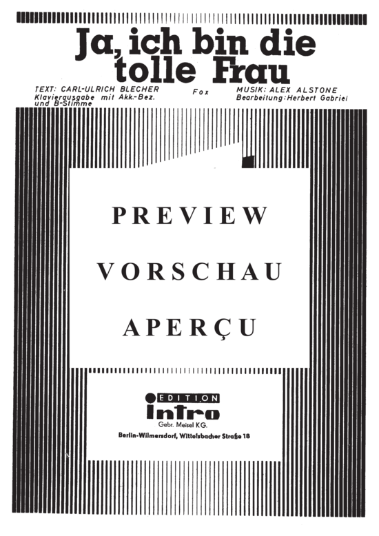 Produktgalerie: Seite 2 von 4 Ja, ich bin die tolle Frau, Durand, 	Angele, Klavier und Gesang