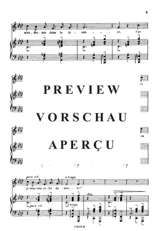Product gallery: Page 3 of 5 Le voyageur Op.18 No.2, , Medium Voice and Piano