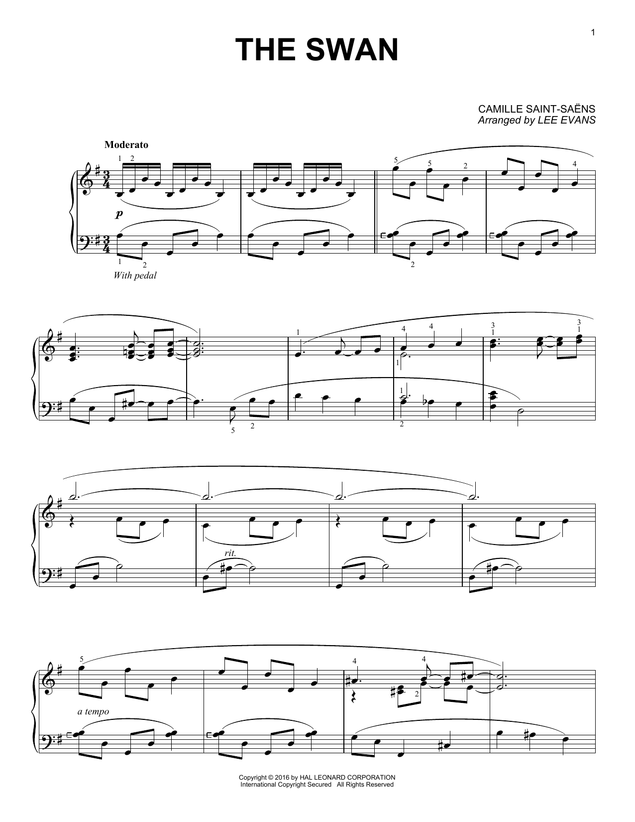 Produktbild zu: The Swan (Le Cygne)