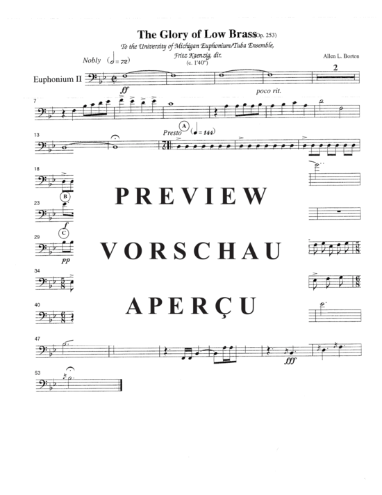 gallery: The Glory of Low Brass (Op. 253) , ,  (Tuba Ensemble EEETTTTT)