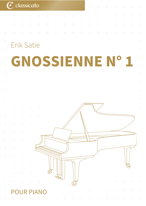 Produktbild zu: Gnossienne n° 1 - Édition pour piano facile à jouer, pour débutants et amateurs de musique classique