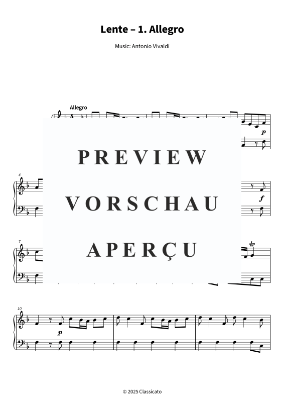 Produktgalerie: Seite 4 von 5 Lente - 1. Allegro - versimpelde versie, , Klavier Solo