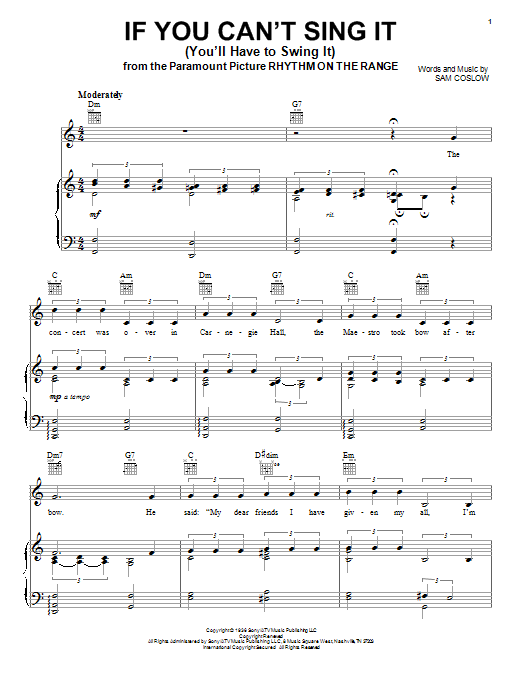 Product picture to: If You Can't Sing It (You'll Have To Swing It)