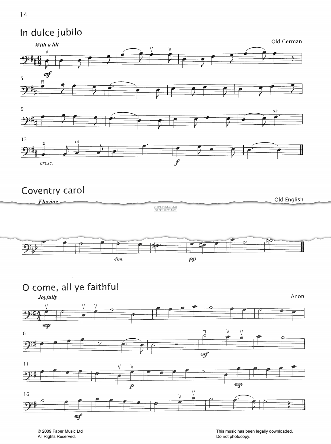 Produktgalerie: Seite 1 von 1 In Dulce Jubilo, Traditional, Violoncello