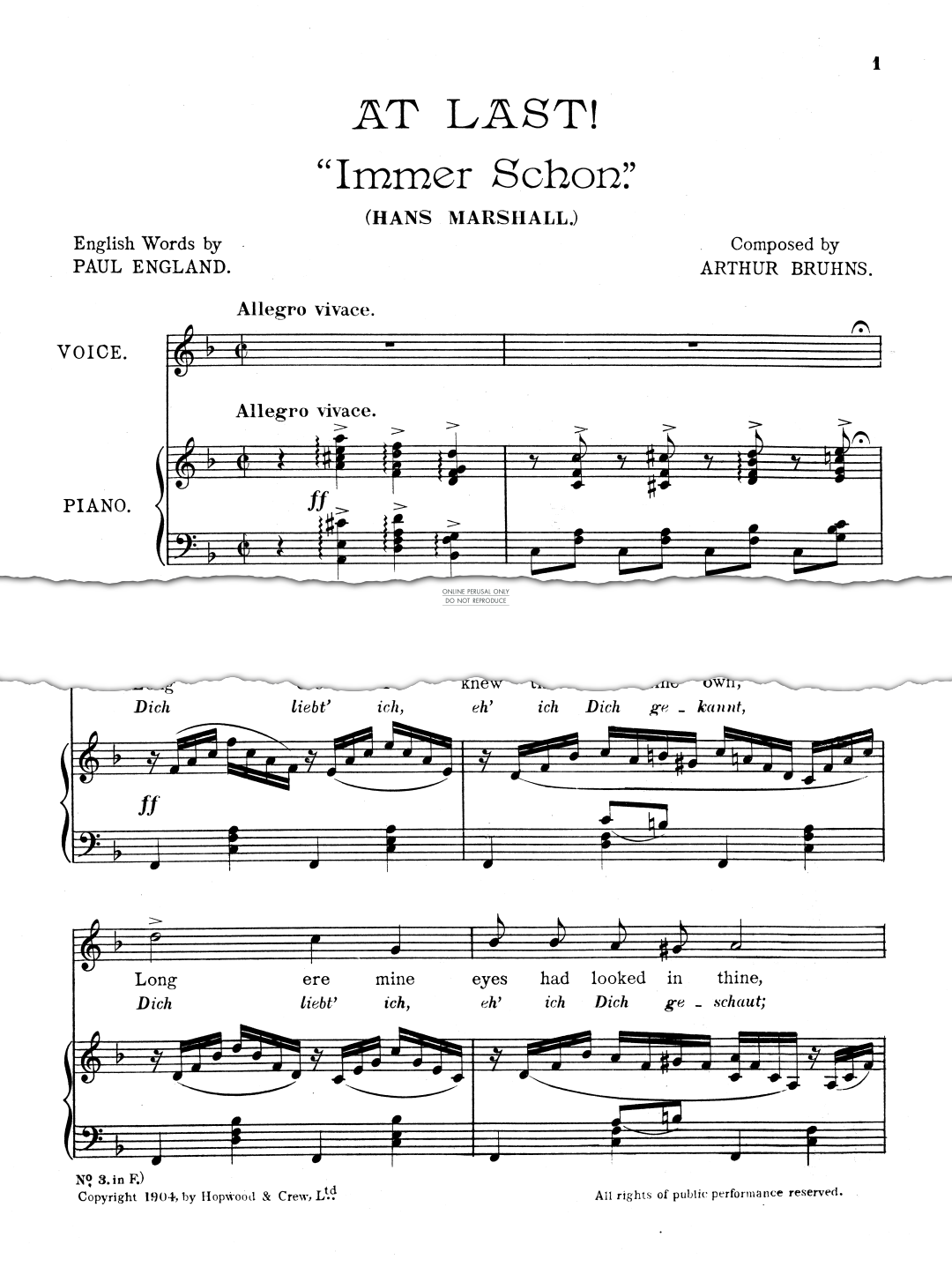 Produktgalerie: Seite 1 von 1 At Last, Arthur Bruhns, Gesang, Klavier