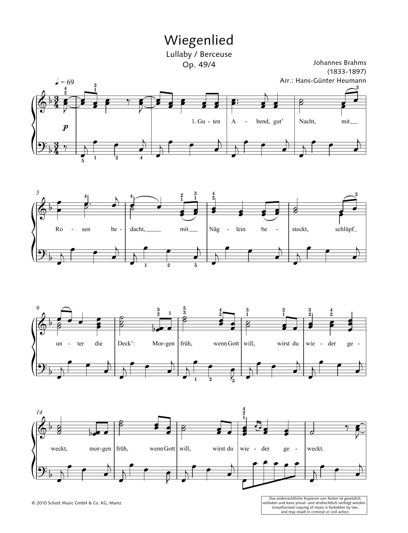 Produktgalerie: Seite 1 von 1 Lullaby, Hans-Gunter Heumann, Klavier