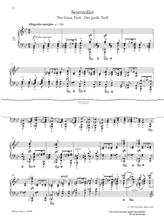 Produktgalerie: Seite 1 von 1 Stortrollet (The Great Troll) Op.44, Agathe Backer Grøndahl, Klavier