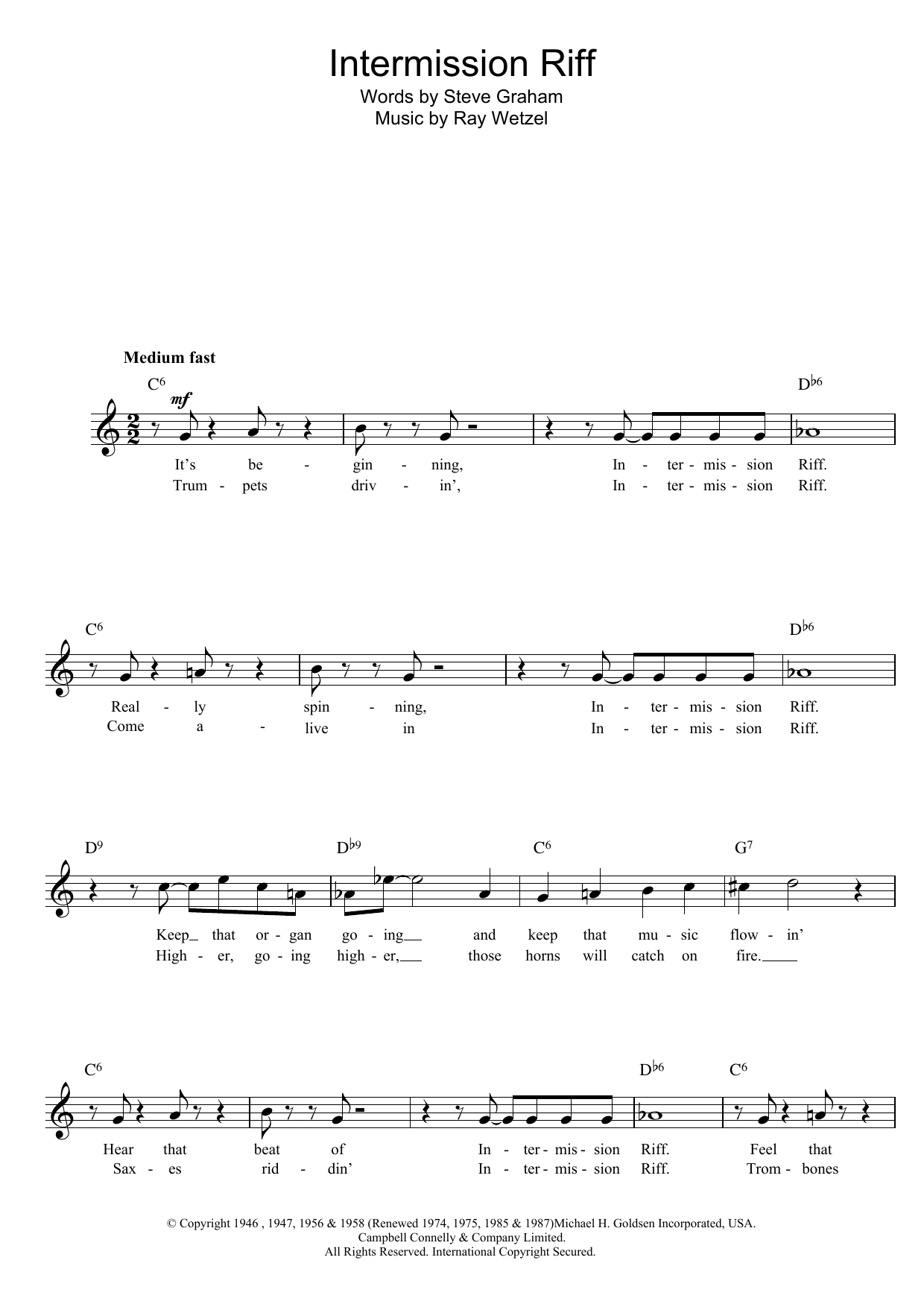 Produktbild zu: Intermission Riff