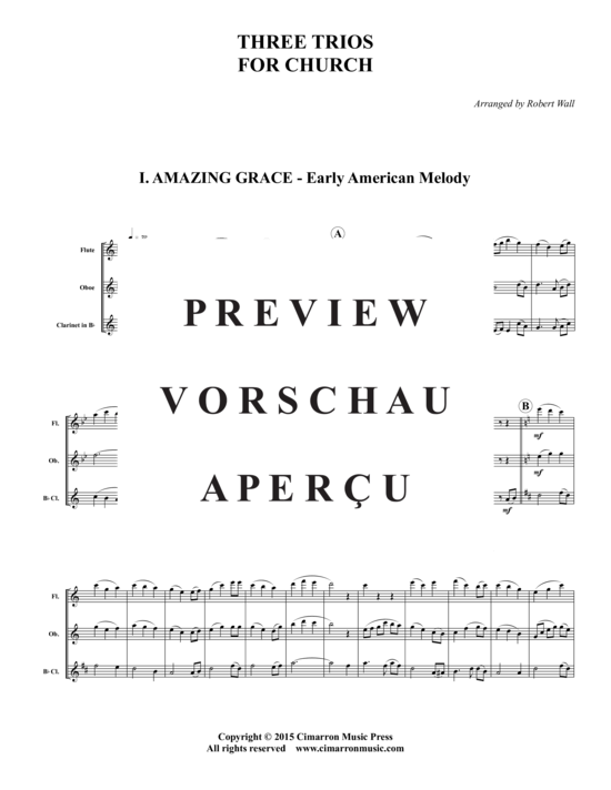 Product gallery: Page 2 of 10 Drei Trios für die Kirche , , (flute, oboe, clarinet)