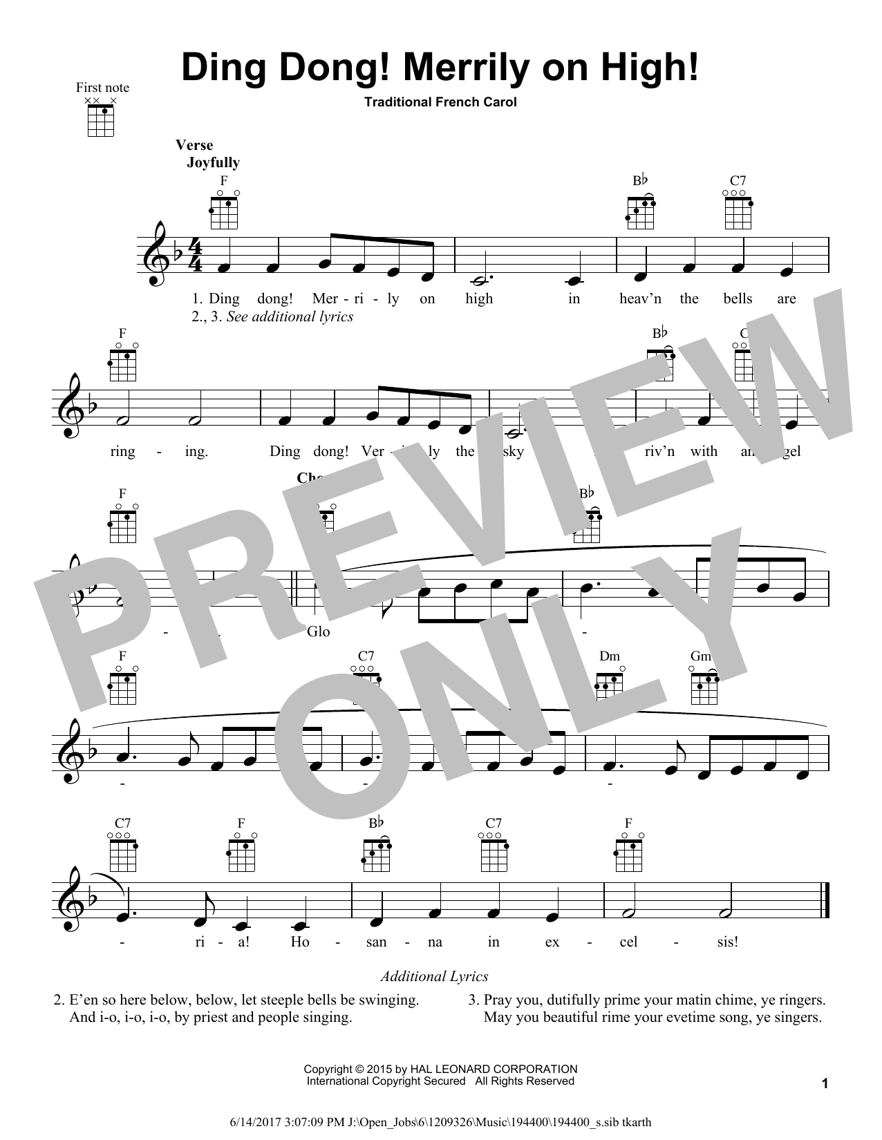 Product gallery: Page 1 of 1 Ding Dong! Merrily On High!, French Carol