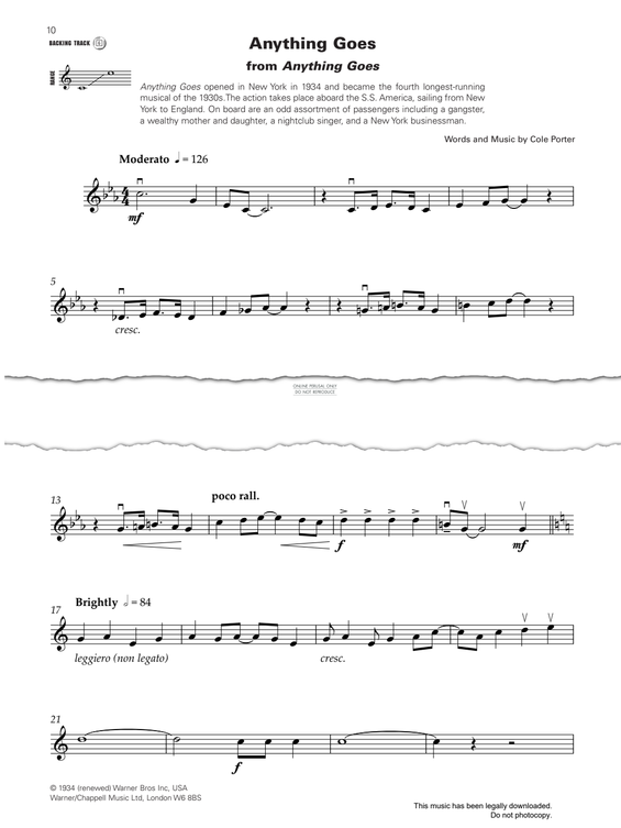 Product gallery: Page 1 of 1 Anything Goes, Cole Porter