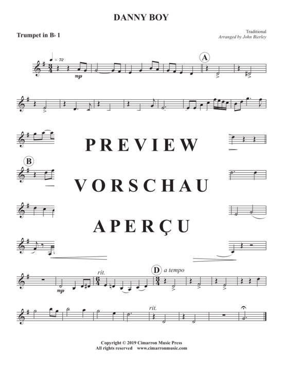 Produktgalerie: Seite 6 von 10 Danny Boy , , (Blechbläser Quintett)