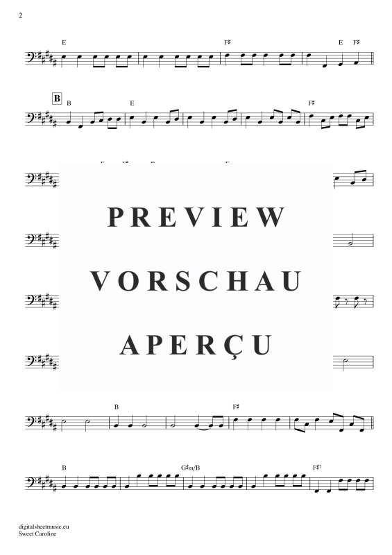 Product gallery: Page 6 of 7 Sweet Caroline , Diamond, Neil, Bass Guitar