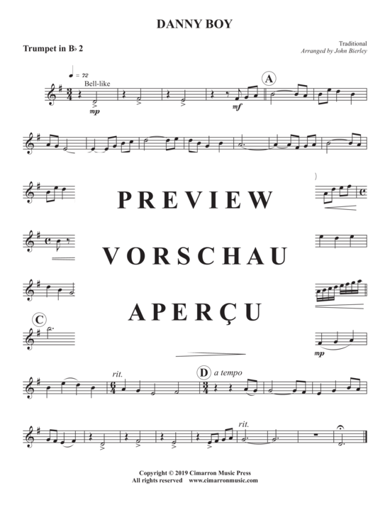 Produktgalerie: Seite 7 von 10 Danny Boy , , (Blechbläser Quintett)