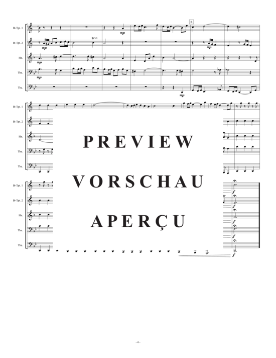 Produktgalerie: Seite 5 von 10 Prelude und Fuge in B-Dur , , (Blechbläserquintett)