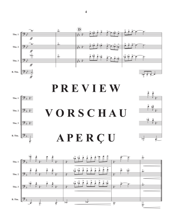 Product gallery: Page 7 of 11 Fanfare , , (Trombone quartet)