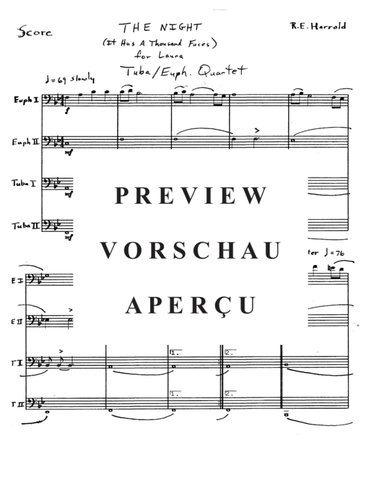 Product gallery: Page 3 of 21 The Night , , (Tuba Quartet EETTt)