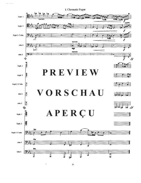 Product gallery: Page 5 of 18 Two Contrasting Pachelbel Fugues (Tuba Quintett EEE(T) , , TT)