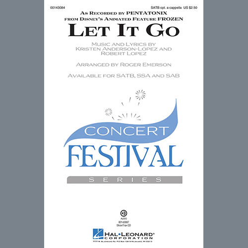 cover: Let It Go (from Frozen) (arr. Roger Emerson), Idina Menzel, Pentatonix, Chor