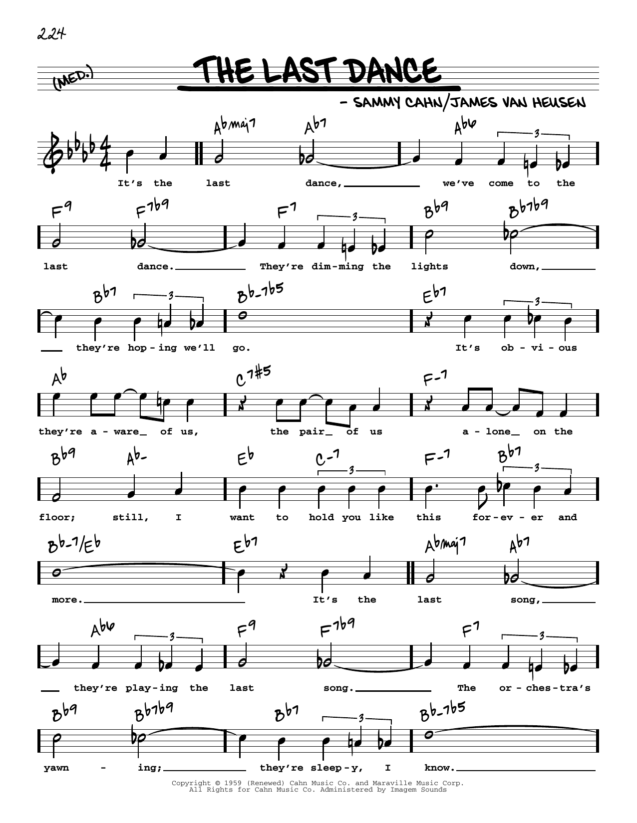 Produktbild zu: The Last Dance (High Voice)