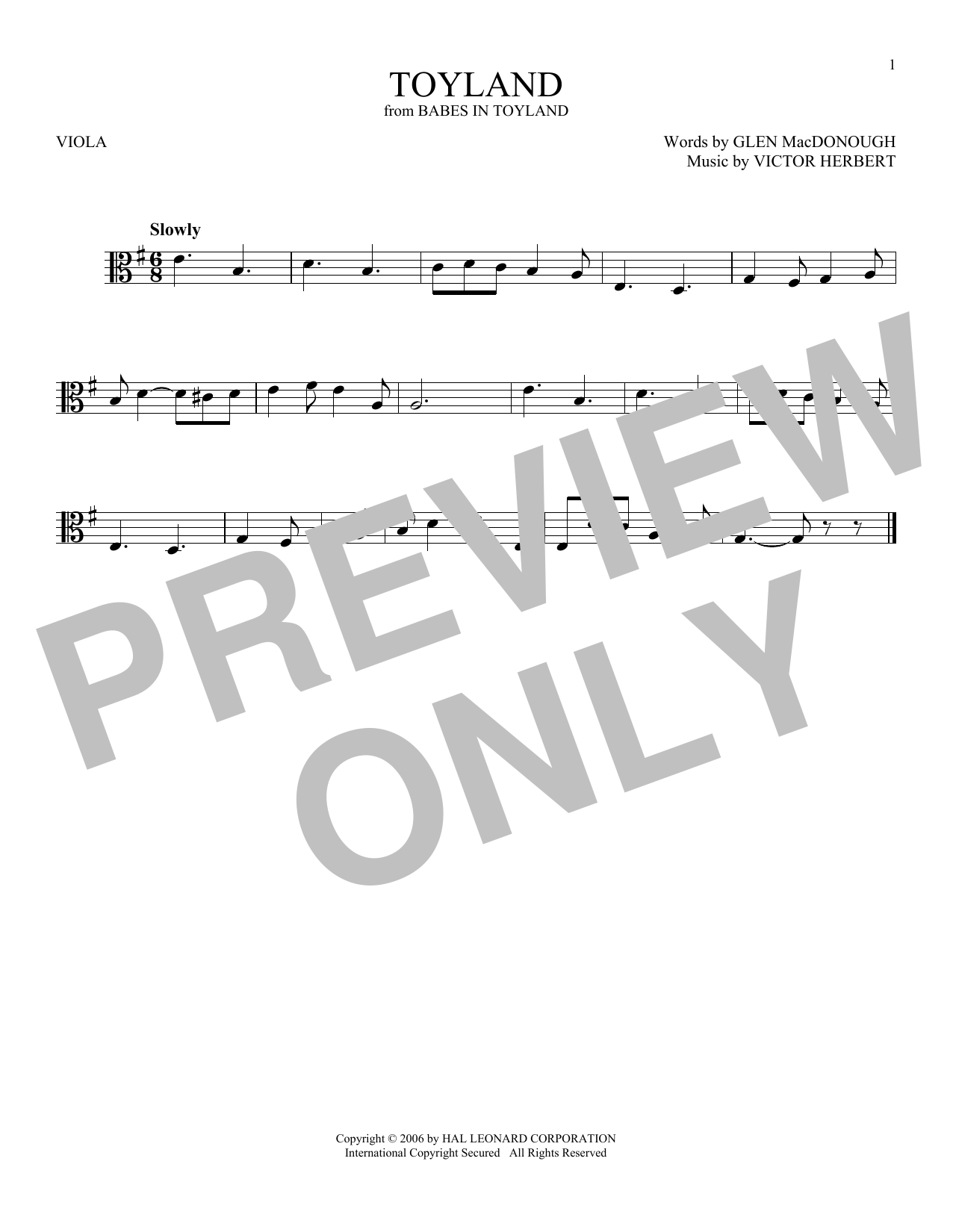 Product gallery: Page 1 of 1 Toyland, Victor Herbert