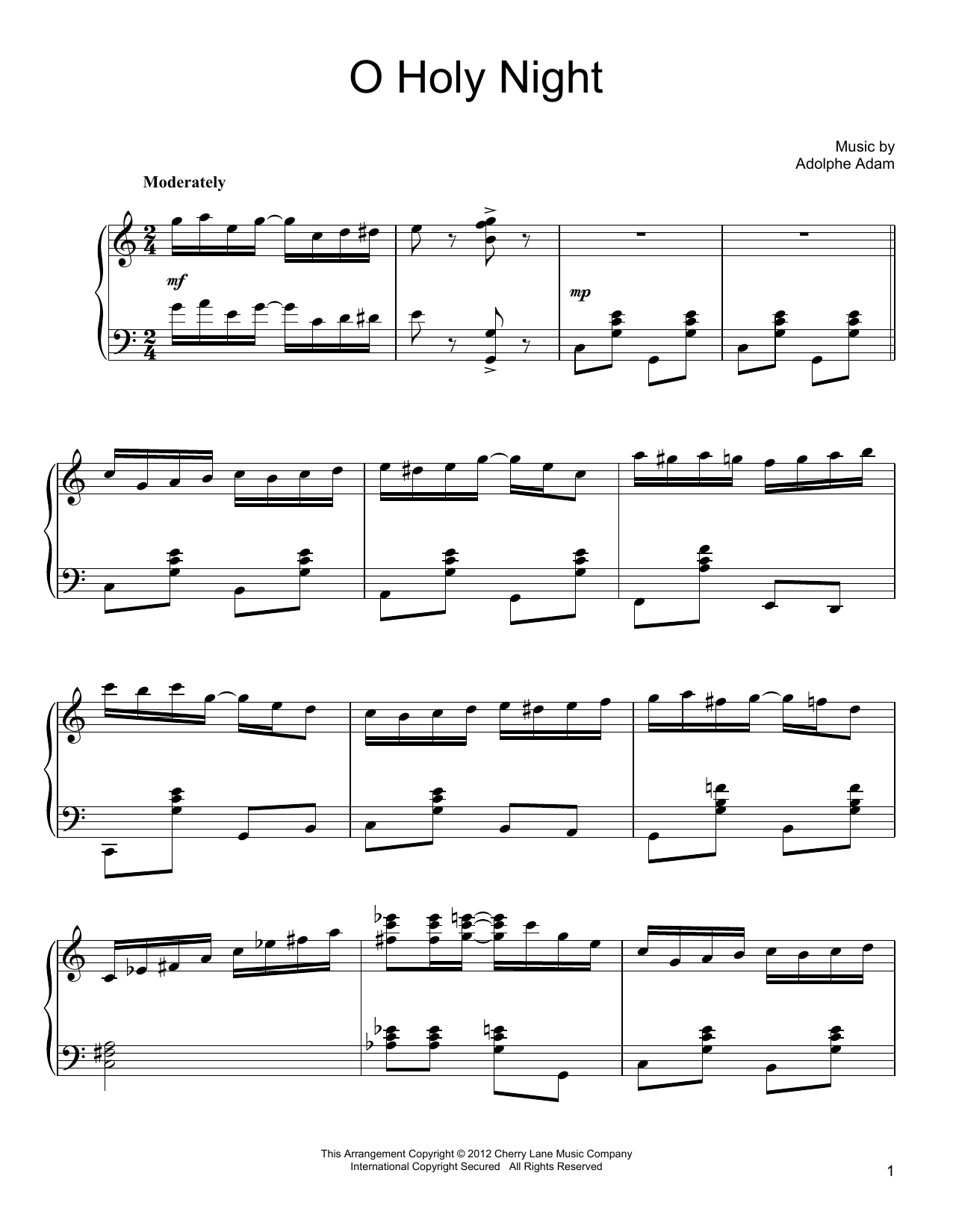 Product gallery: Page 1 of 1 O Holy Night [Ragtime version], Adolphe Adam