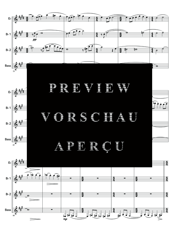 Product gallery: Page 9 of 11 There It Is, , (Clarinet Quartet)