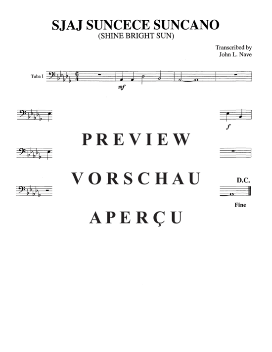 Product gallery: Page 10 of 11 Sjaj Suncese Suncano (Tuba Quintett EEE(T) , , TT)