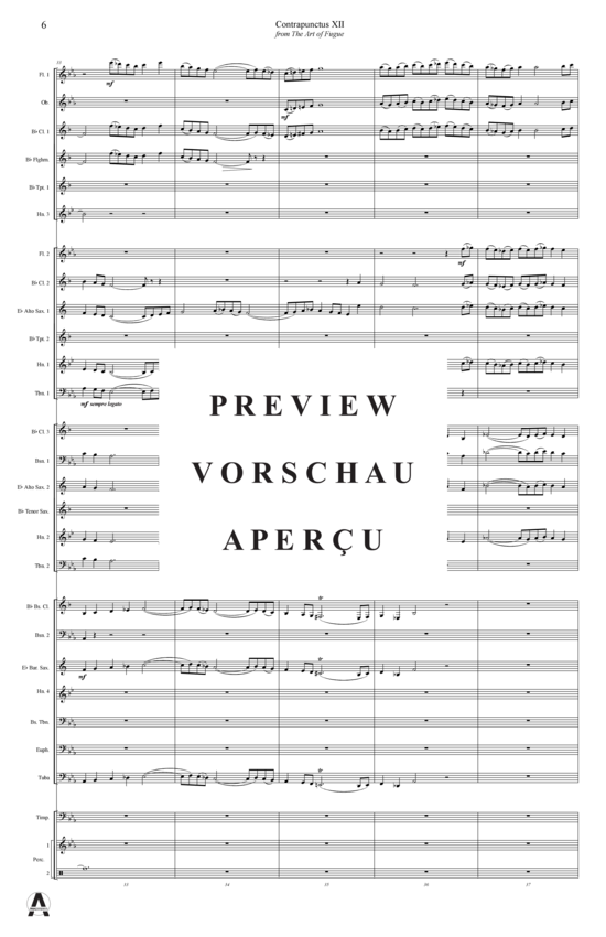 Produktgalerie: Seite 9 von 21 Contrapunctus 12 aus Kunst der Fuge , , (Concert Band)
