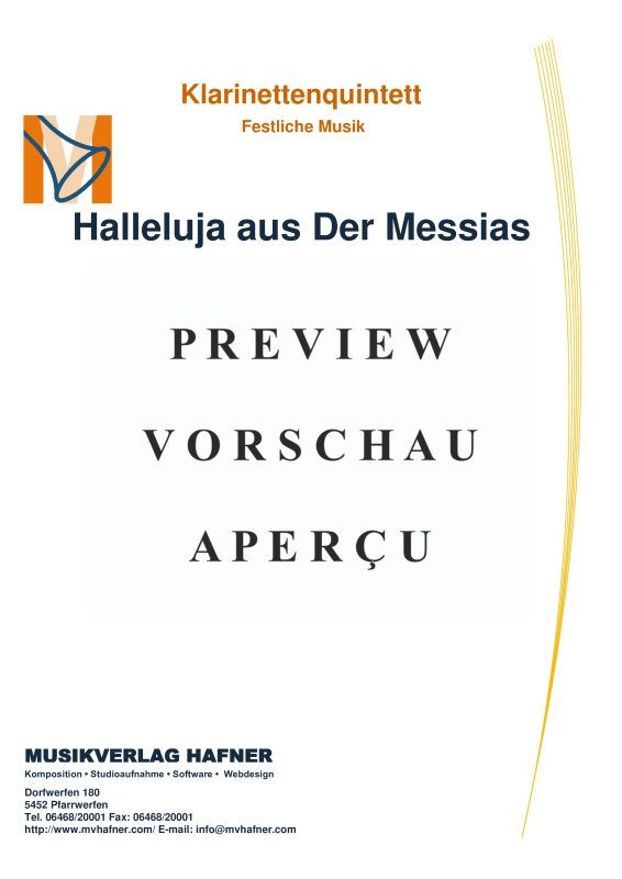 gallery: Halleluja aus Der Messias, , (Clarinet Quintet)