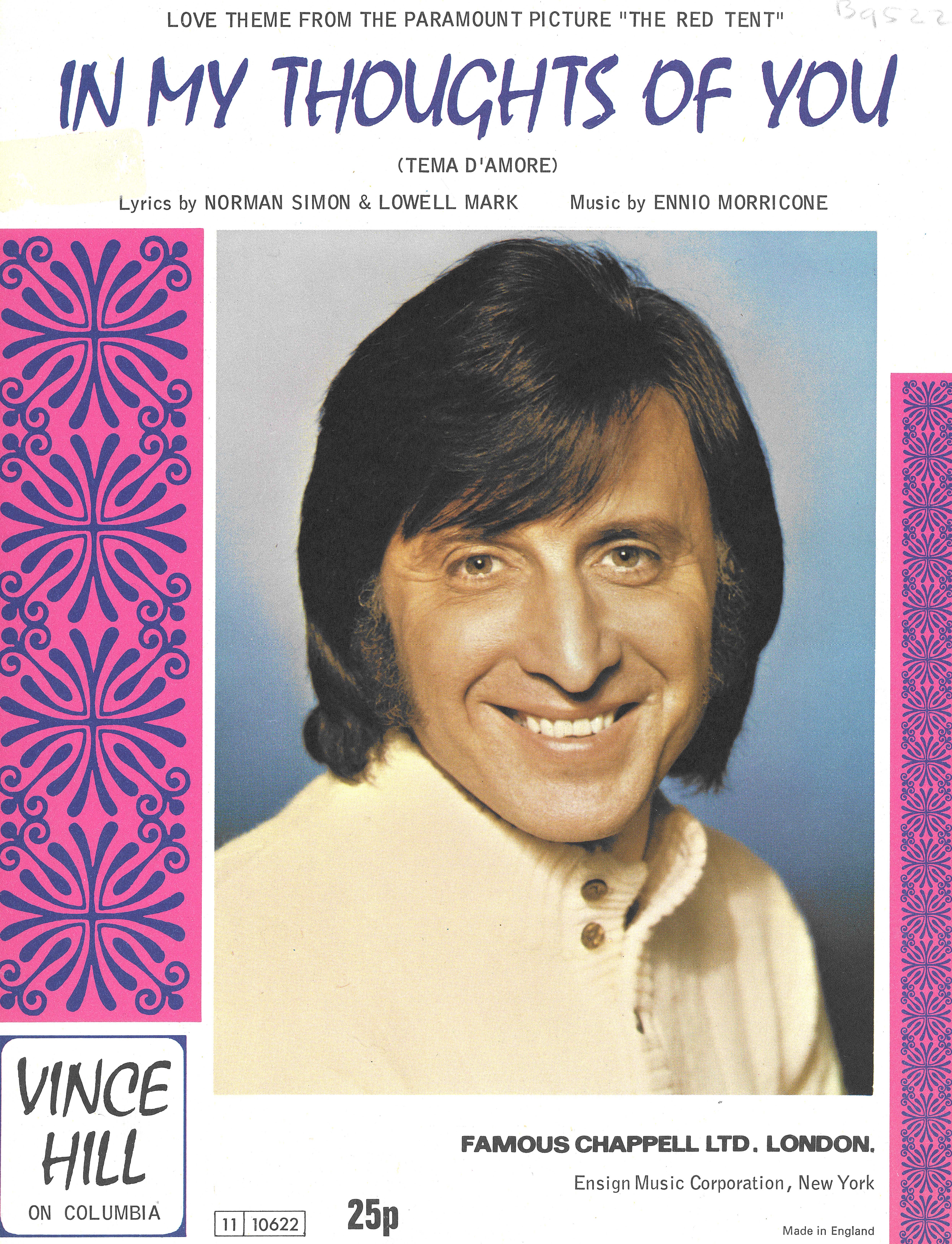 cover: In My Thoughts Of You (Tema D'Amore), Vince Hill