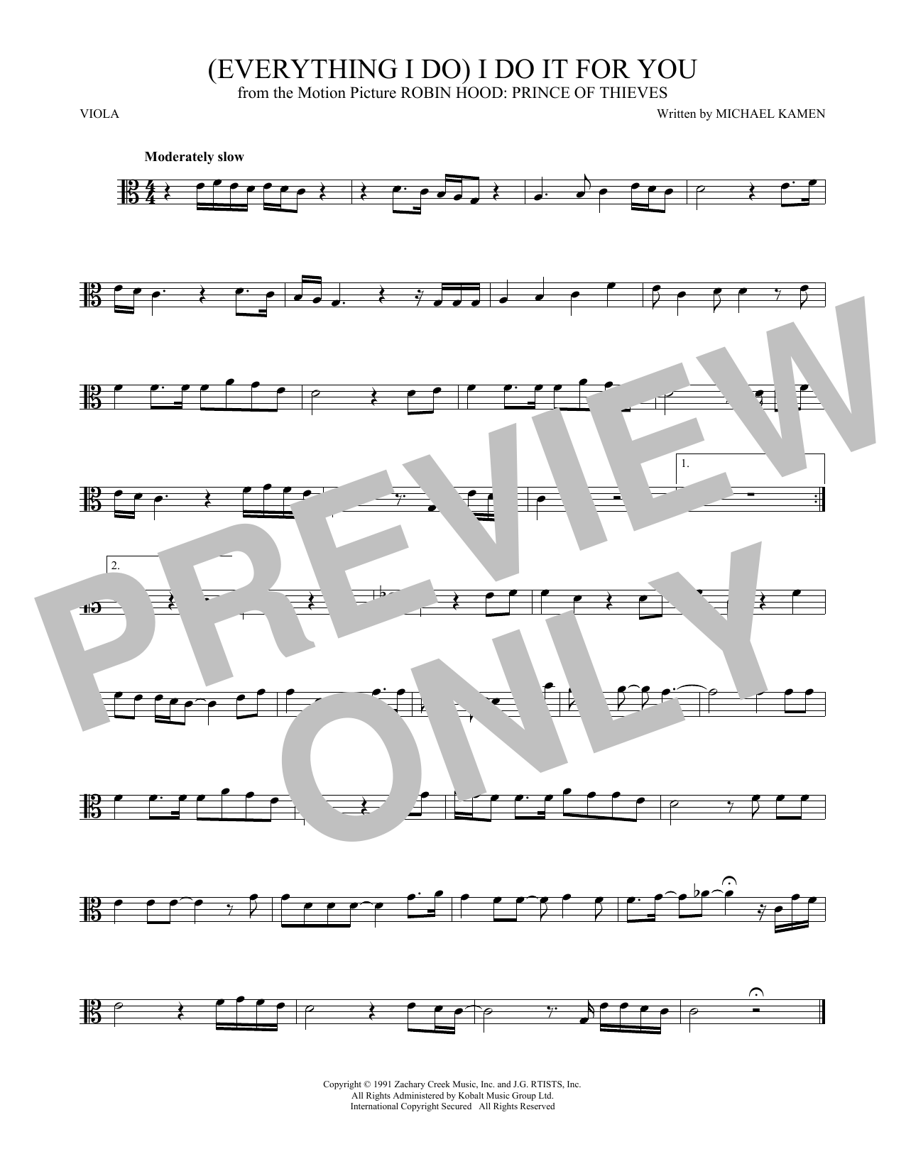Product gallery: Page 1 of 1 (Everything I Do) I Do It For You, Bryan Adams