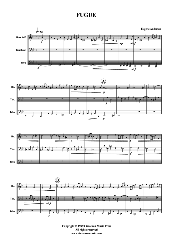 Produktbild zu: Fugue Eugene Anderson