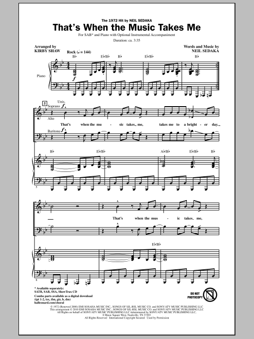 Produktbild zu: That's When The Music Takes Me