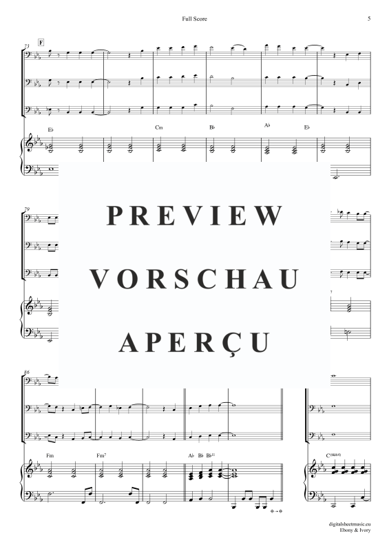 Produktgalerie: Seite 6 von 11 Ebony And Ivory, McCartney, Paul/Wonder, Stevie, (Posaunen Trio + Klavier)